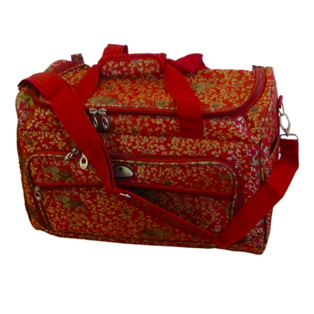 Rare American Flyer Luggage Budapest Personal Bag Metalic Red, One Size